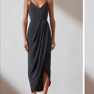 Shona Joy Core Cocktail Dress. Color: Charcoal